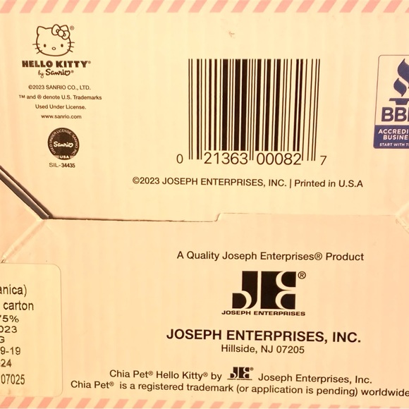 Limited Sanrio Hello Kitty Chia Pet Pink, Terracotta Planter. NEW - Picture 8 of 11